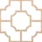 Ekena Millwork 66 56W x 66 56H x 14T Large Bradley Decorative Fretwork Wood Ceiling Panels, Red Oak CELW67X67X0250BRDRO - alternate 3